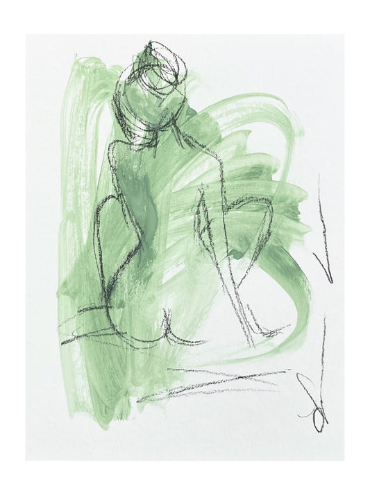 Pale Olive Figure
